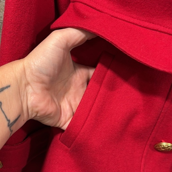 Green Envy red wool peacoat size L Medium - Picture 5 of 13